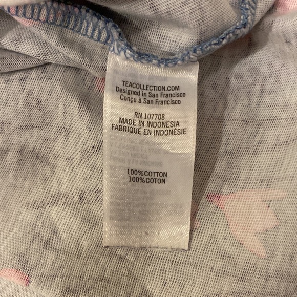 TEA Collection Blue & Pink Floral with ruffled shoulders, 3T - Picture 7 of 7